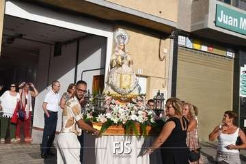Romería popular, procesión y misa en El Caracol en la despedida de sus fiestas/TA y Francisco Javier Santana.
